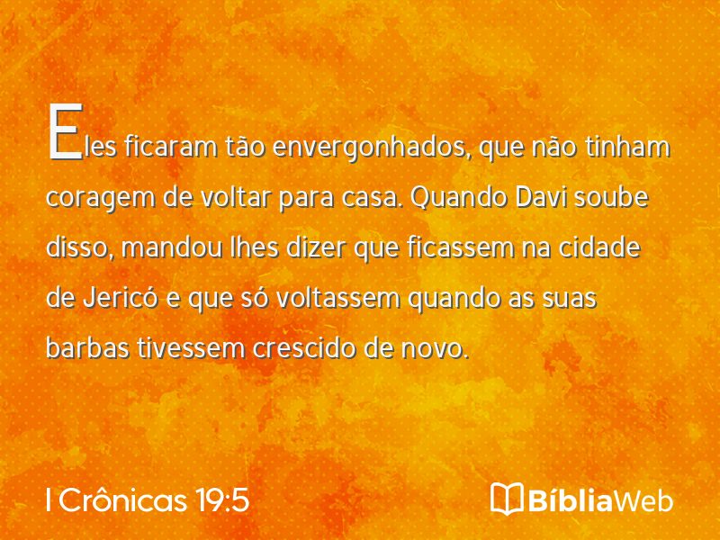 I Crônicas 19:5 em imagem para compartilhar