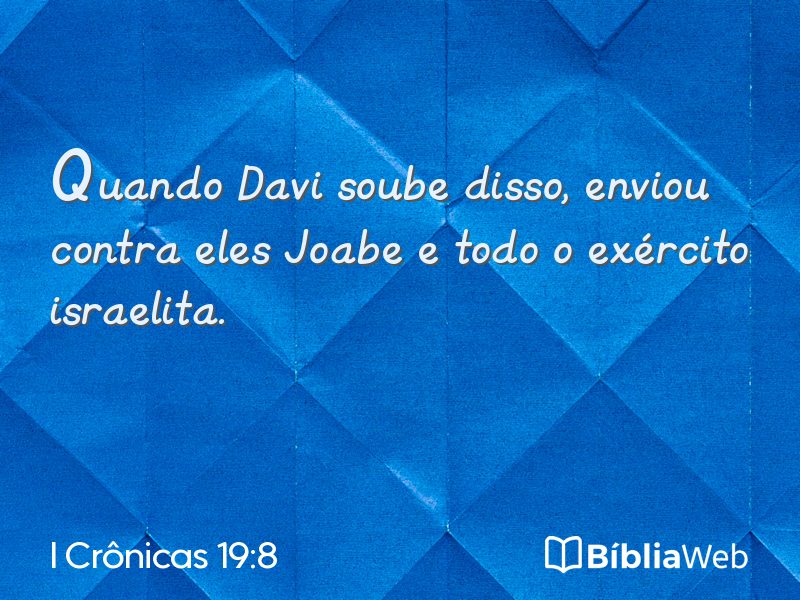I Crônicas 19:8 em imagem para compartilhar