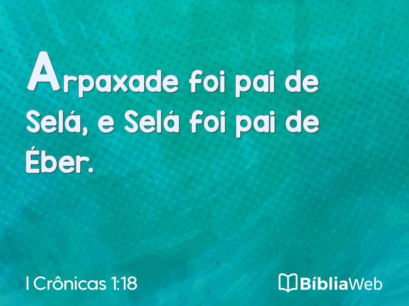 I Crônicas 1:18 em imagem para compartilhar