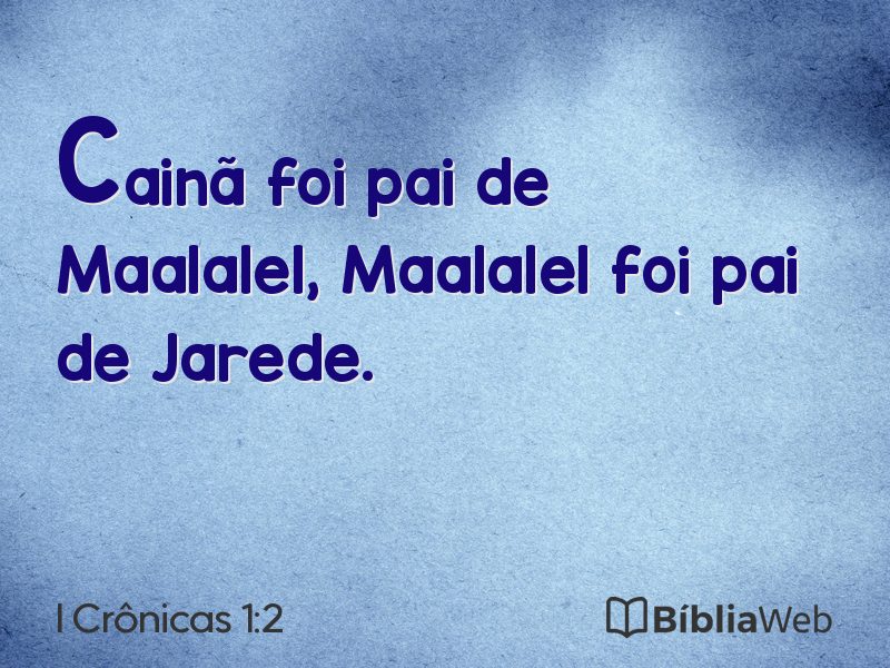 I Crônicas 1:2 em imagem para compartilhar