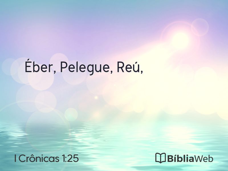 I Crônicas 1:25 em imagem para compartilhar