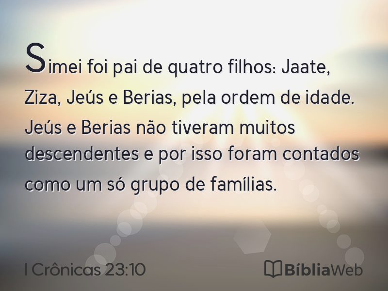 I Crônicas 23:10 em imagem para compartilhar