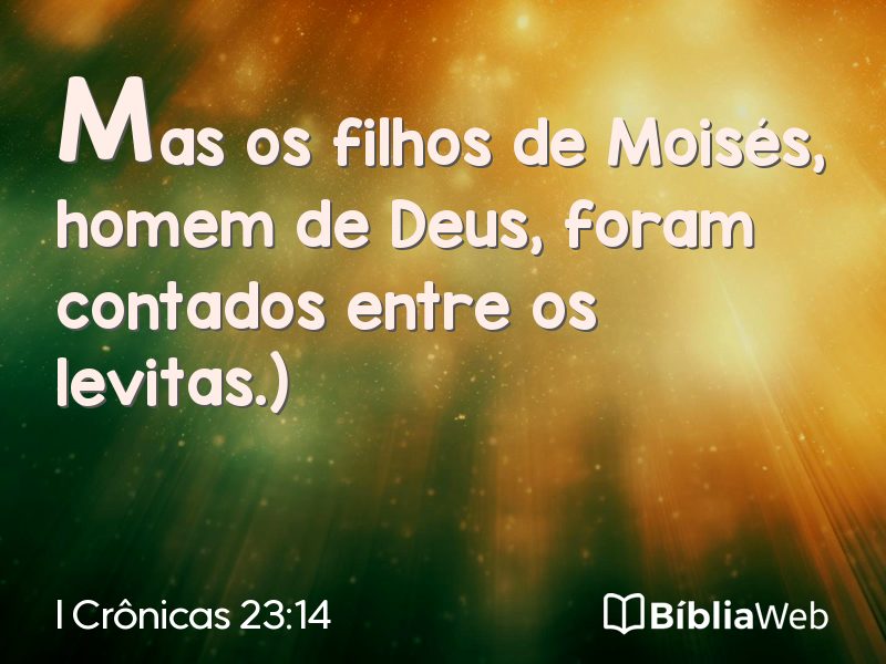I Crônicas 23:14 em imagem para compartilhar