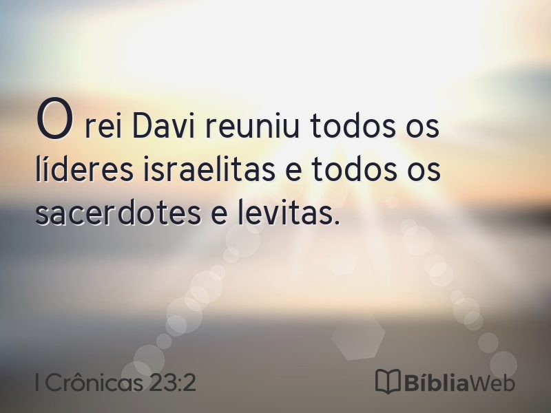 I Crônicas 23:2 em imagem para compartilhar