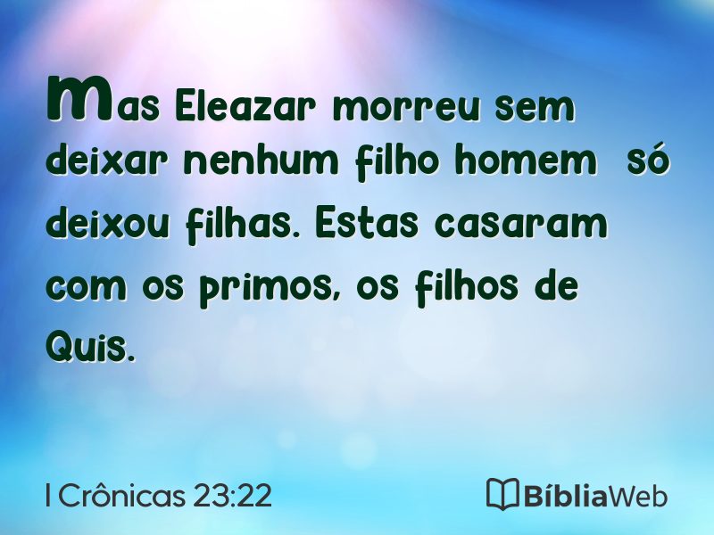 I Crônicas 23:22 em imagem para compartilhar