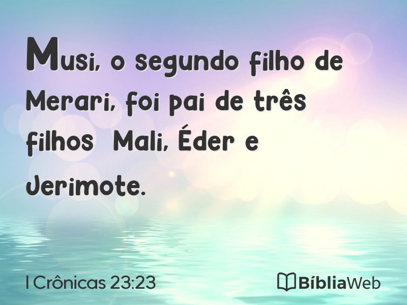 I Crônicas 23:23 em imagem para compartilhar