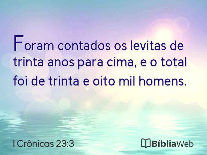 I Crônicas 23:3 em imagem para compartilhar