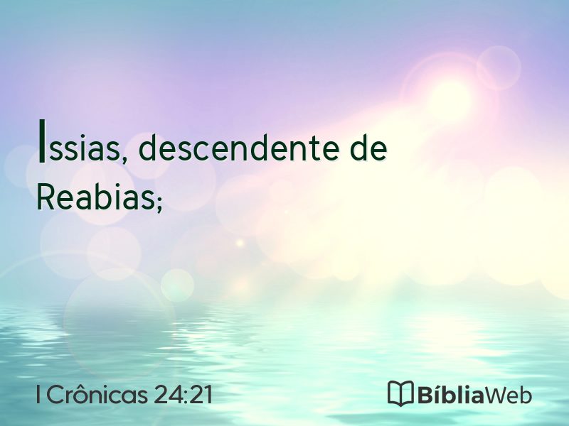 I Crônicas 24:21 em imagem para compartilhar