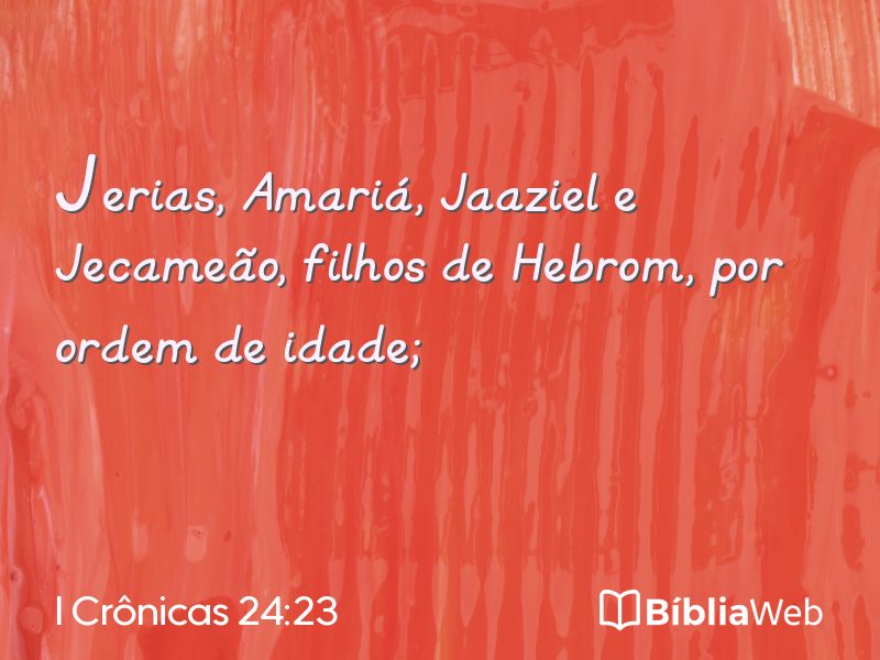 I Crônicas 24:23 em imagem para compartilhar
