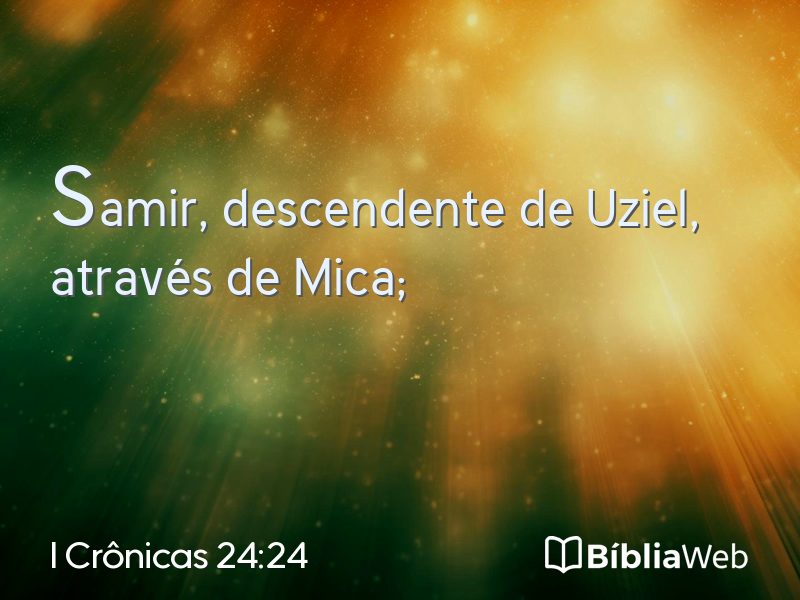 I Crônicas 24:24 em imagem para compartilhar