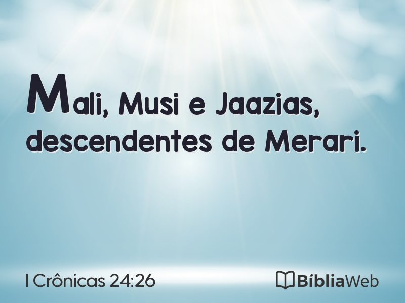 I Crônicas 24:26 em imagem para compartilhar