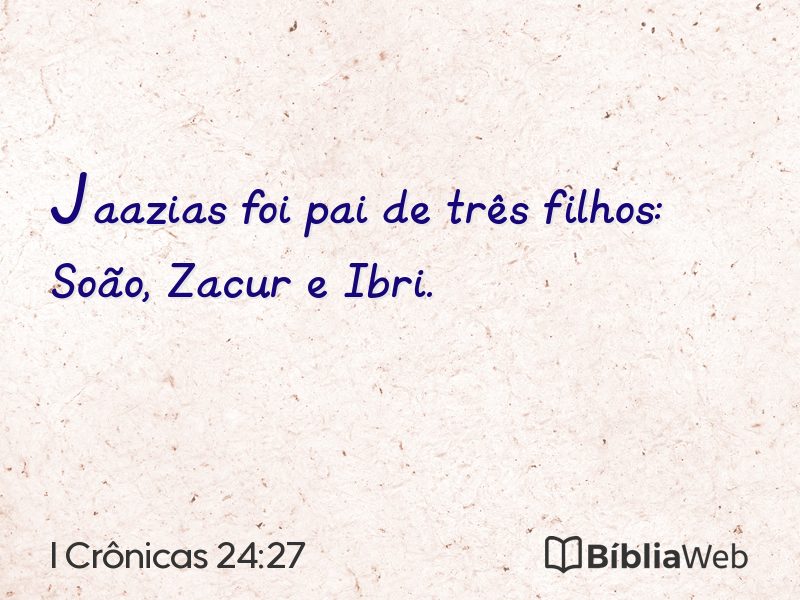 I Crônicas 24:27 em imagem para compartilhar
