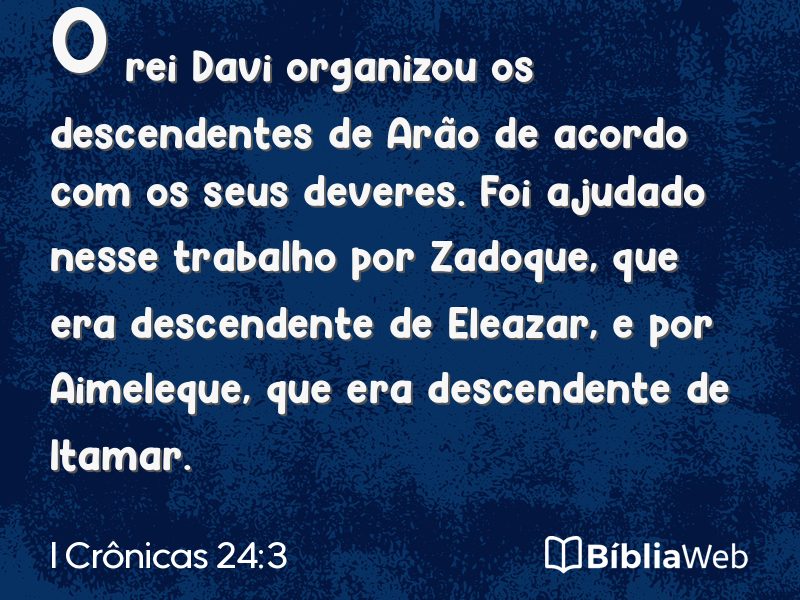 I Crônicas 24:3 em imagem para compartilhar