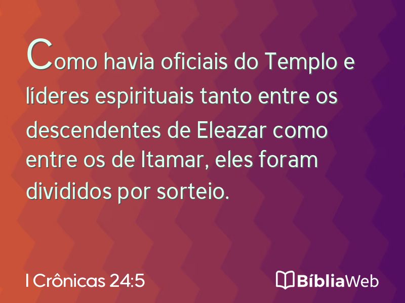 I Crônicas 24:5 em imagem para compartilhar