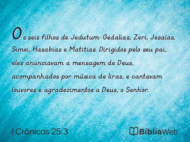 I Crônicas 25:3 em imagem para compartilhar