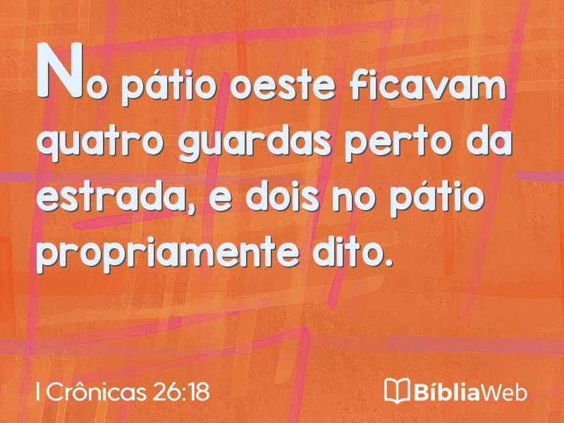 I Crônicas 26:18 em imagem para compartilhar