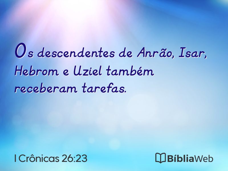 I Crônicas 26:23 em imagem para compartilhar