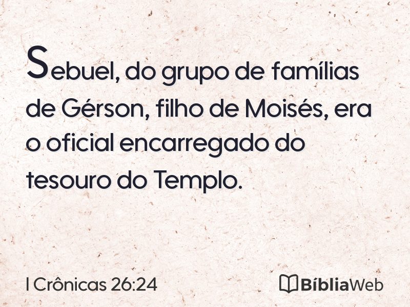 I Crônicas 26:24 em imagem para compartilhar