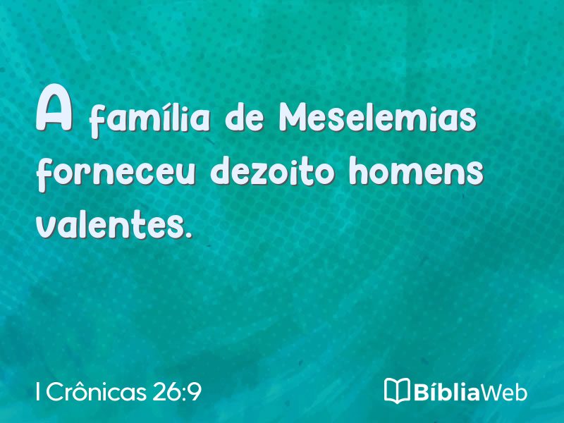 I Crônicas 26:9 em imagem para compartilhar