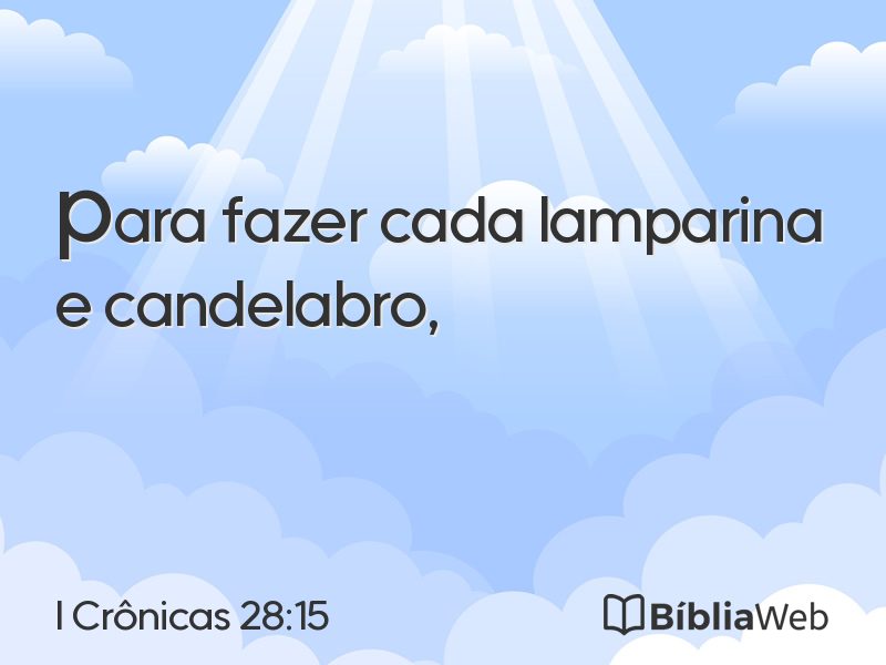 I Crônicas 28:15 em imagem para compartilhar