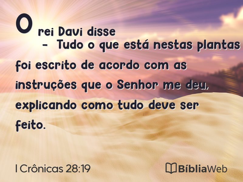 I Crônicas 28:19 em imagem para compartilhar