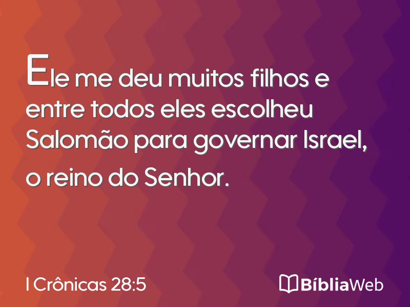 I Crônicas 28:5 em imagem para compartilhar