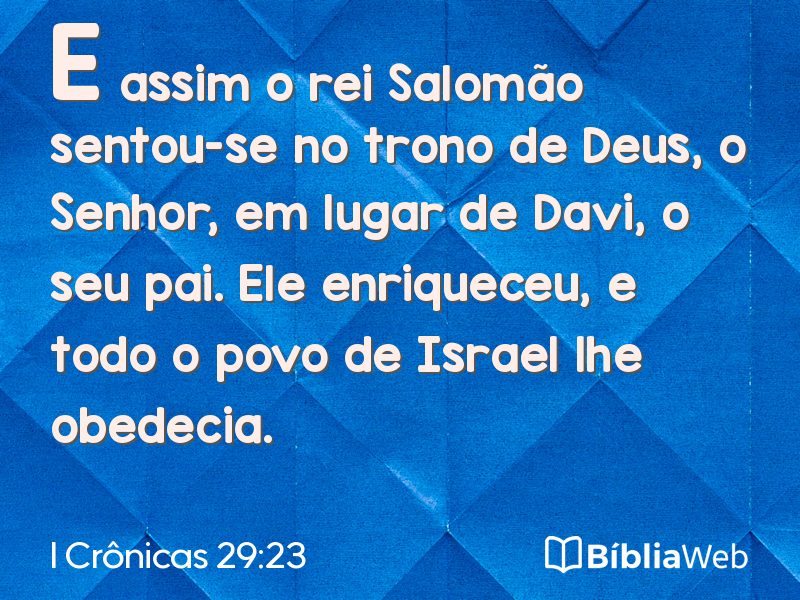 I Crônicas 29:23 em imagem para compartilhar