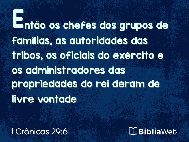 I Crônicas 29:6 em imagem para compartilhar