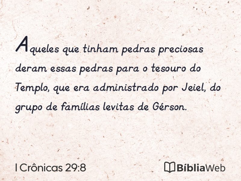 I Crônicas 29:8 em imagem para compartilhar