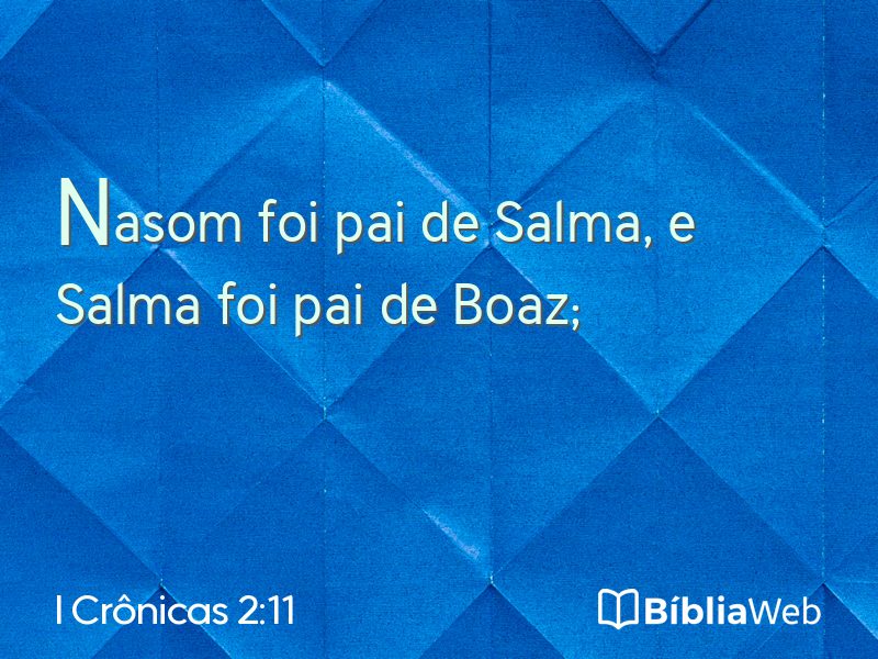 I Crônicas 2:11 em imagem para compartilhar