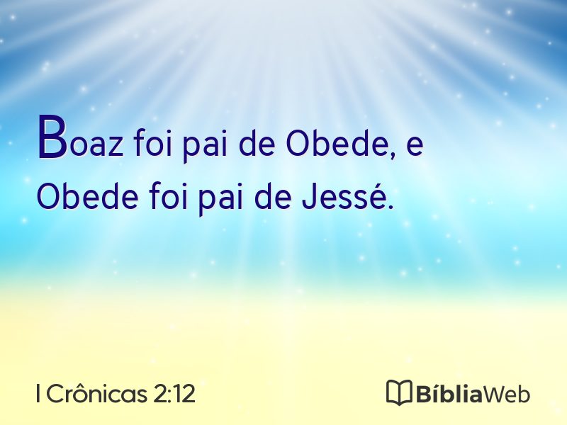 I Crônicas 2:12 em imagem para compartilhar