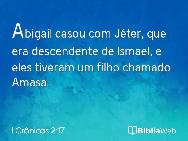 I Crônicas 2:17 em imagem para compartilhar