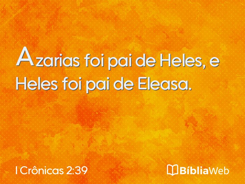 I Crônicas 2:39 em imagem para compartilhar