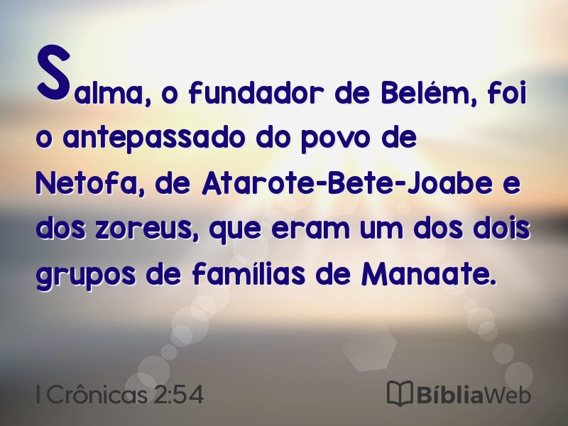 I Crônicas 2:54 em imagem para compartilhar