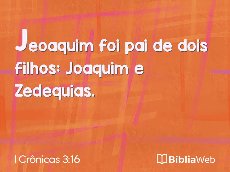 I Crônicas 3:16 em imagem para compartilhar