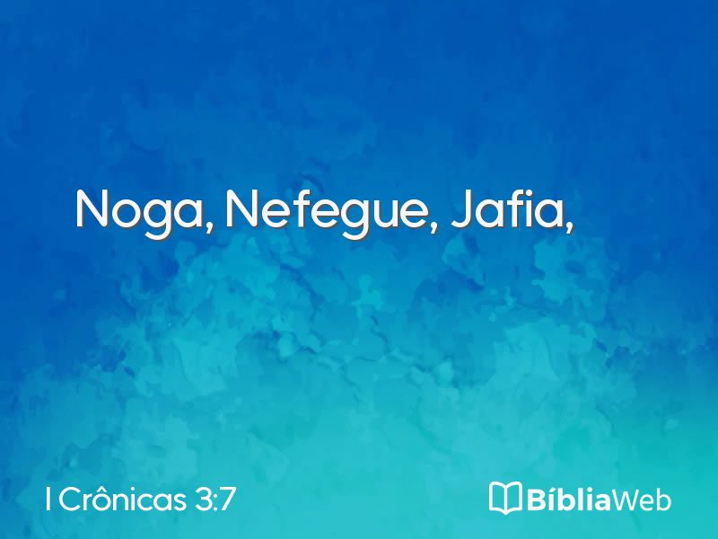 I Crônicas 3:7 em imagem para compartilhar