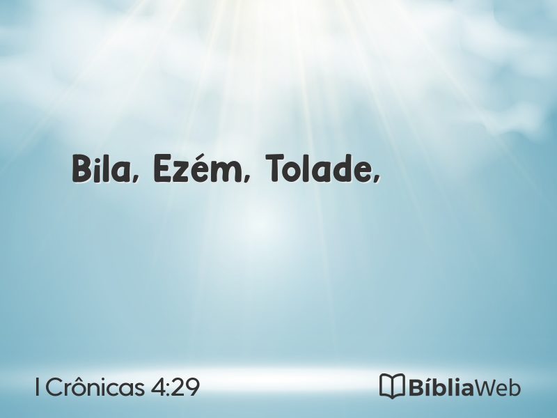 I Crônicas 4:29 em imagem para compartilhar
