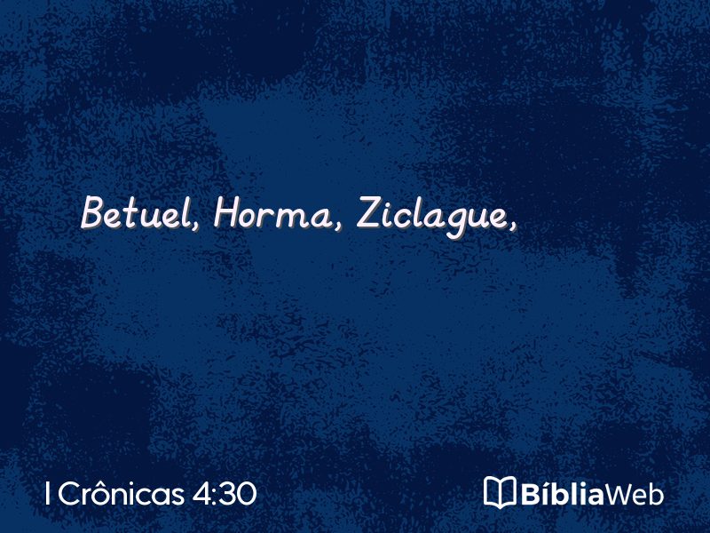 I Crônicas 4:30 em imagem para compartilhar