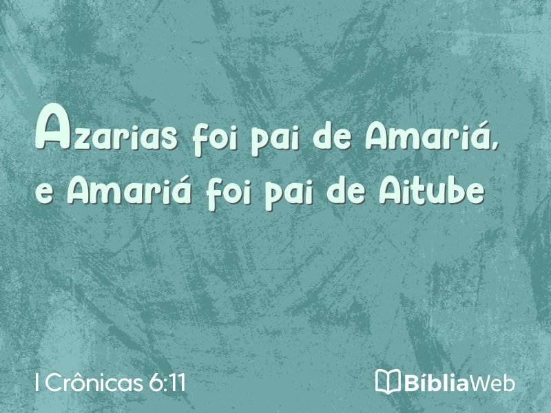 I Crônicas 6:11 em imagem para compartilhar