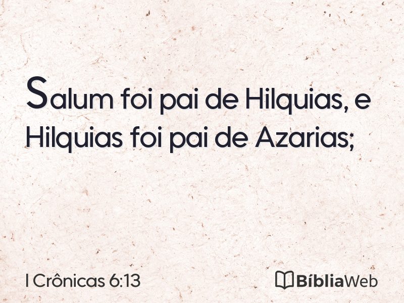 I Crônicas 6:13 em imagem para compartilhar