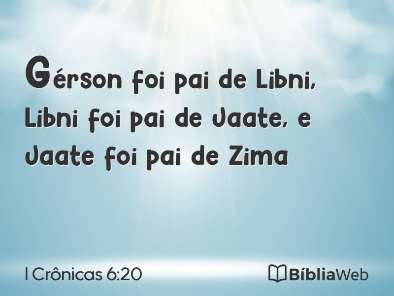 I Crônicas 6:20 em imagem para compartilhar