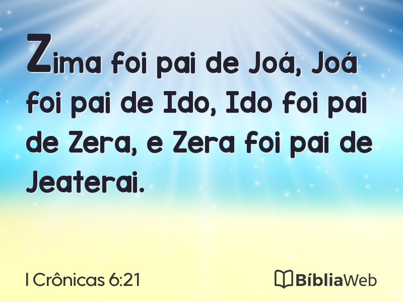 I Crônicas 6:21 em imagem para compartilhar