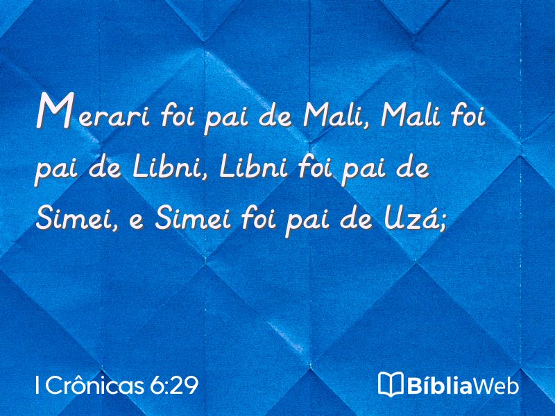 I Crônicas 6:29 em imagem para compartilhar