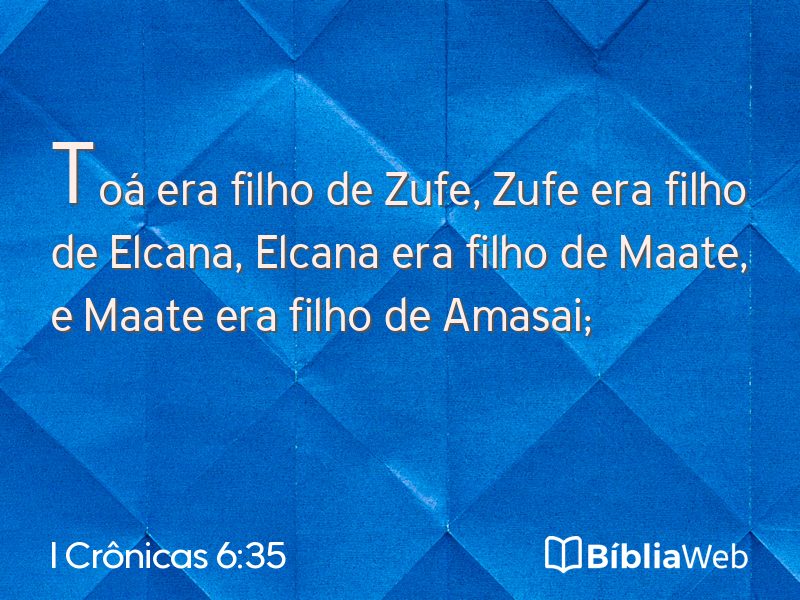 I Crônicas 6:35 em imagem para compartilhar