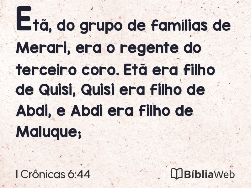 I Crônicas 6:44 em imagem para compartilhar