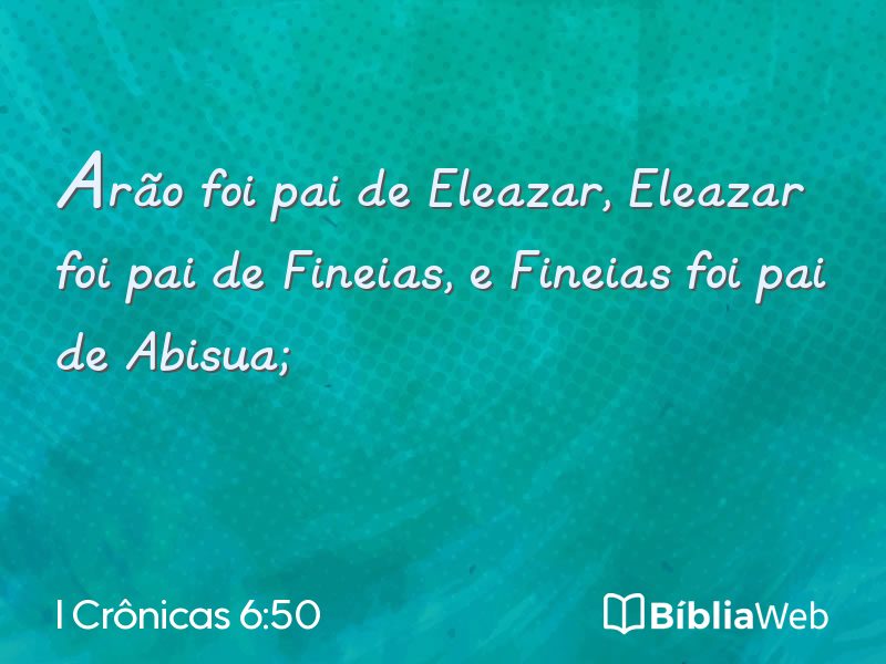 I Crônicas 6:50 em imagem para compartilhar
