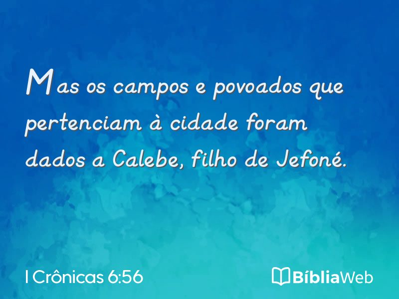 I Crônicas 6:56 em imagem para compartilhar