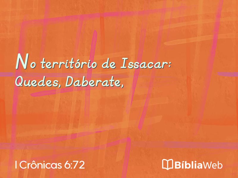 I Crônicas 6:72 em imagem para compartilhar