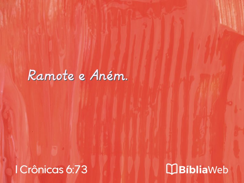 I Crônicas 6:73 em imagem para compartilhar