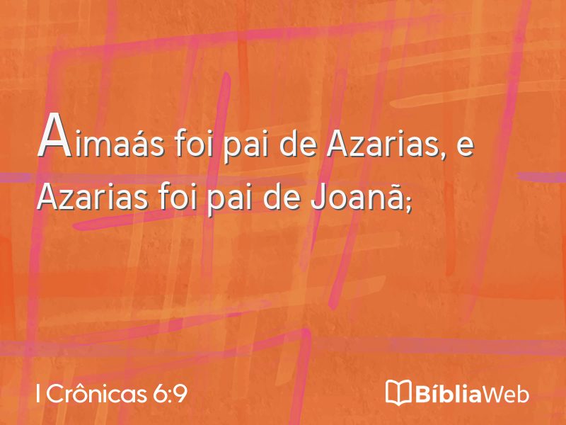 I Crônicas 6:9 em imagem para compartilhar